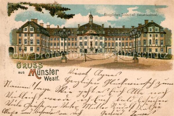Muenster Westfalen Koenigliches Schlss Kaiserdenkmal
