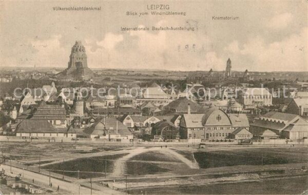 Leipzig Internationale Baufach-Ausstellung Krematorium