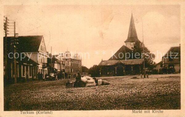 Tuckum Tukums Kurland Markt Kirche