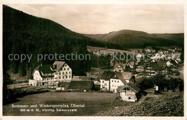 Obertal Baiersbronn Ortsansicht Hotel Adler