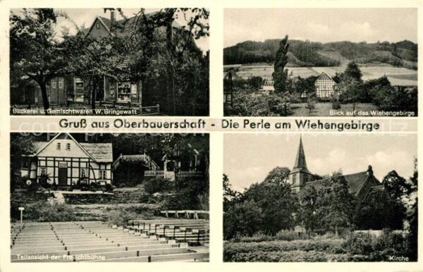 Oberbauerschaft Buende Westfalen Wiehengebirge Kirche Baeckerei W. Bringewatt