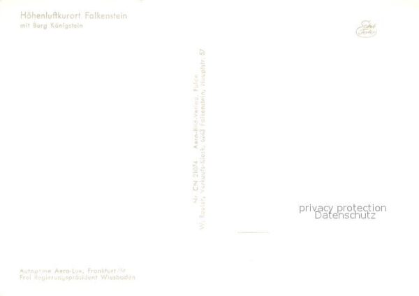 Falkenstein Taunus Burg Koenigstein Fliegeraufnahme – Bild 2