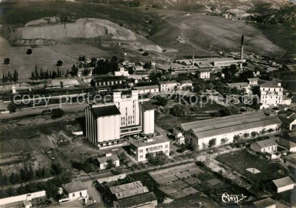 Affreville Alger Fliegeraufnahme Docks-Silos Gare Briquetteries Benichou