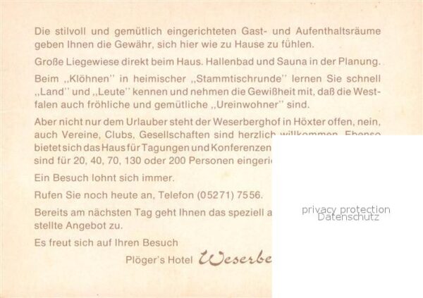 Hoexter Weser Hotel Weserberghof – Bild 2