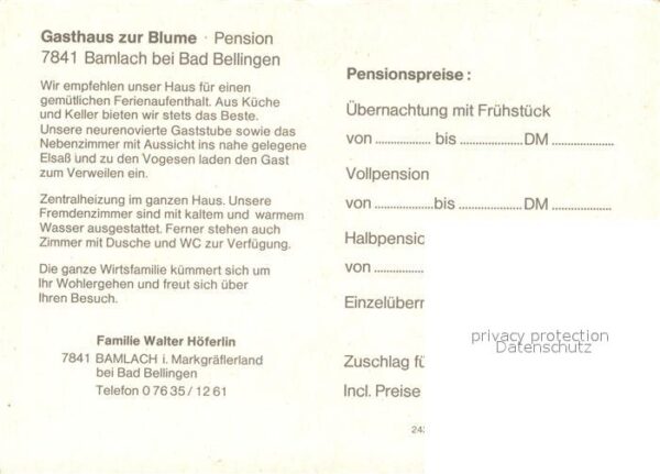 Bamlach Gasthaus zur Blume – Bild 2