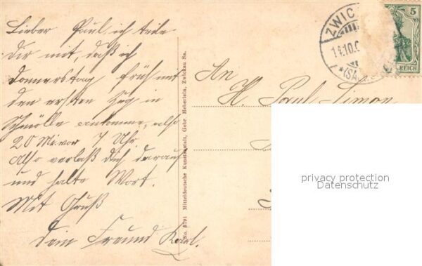 Zwickau Sachsen Kaiserliches Postamt – Bild 2