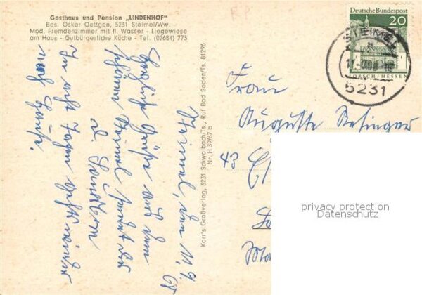 Steimel Altenkirchen Westerwald Pension Lindenhof Schwimmbad – Bild 2