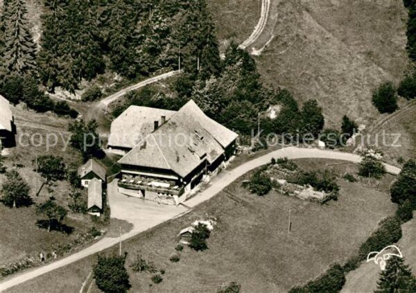 Schoenau Schwarzwald Fliegeraufnahme Gasthaus zum Maien Boellen