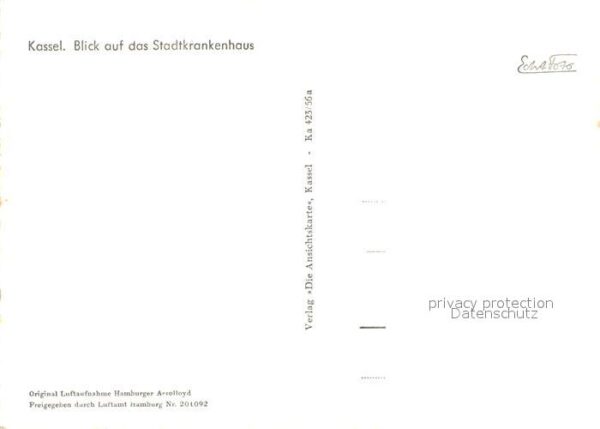 Kassel Fliegeraufnahme Stadtkrankenhaus – Bild 2