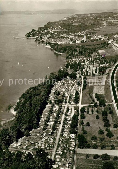 Hagnau Bodensee Fliegeraufnahme Campingplatz Schloss Kirchberg