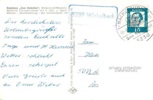 Winkelbach Gasthaus Zum Eiskeller – Bild 2