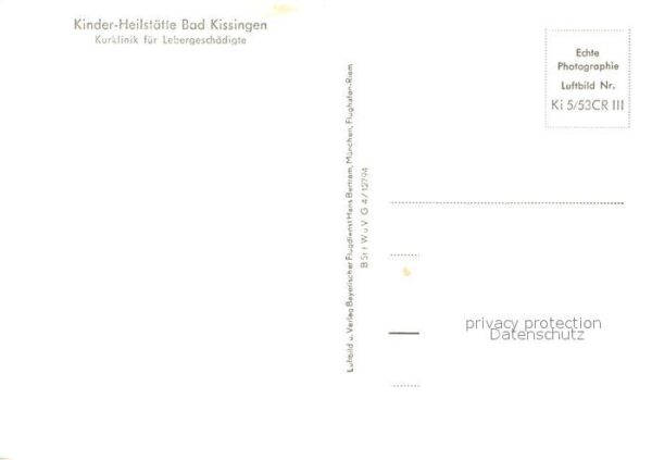 Bad Kissingen Kinder-Heilstaette Fliegeraufnahme – Bild 2