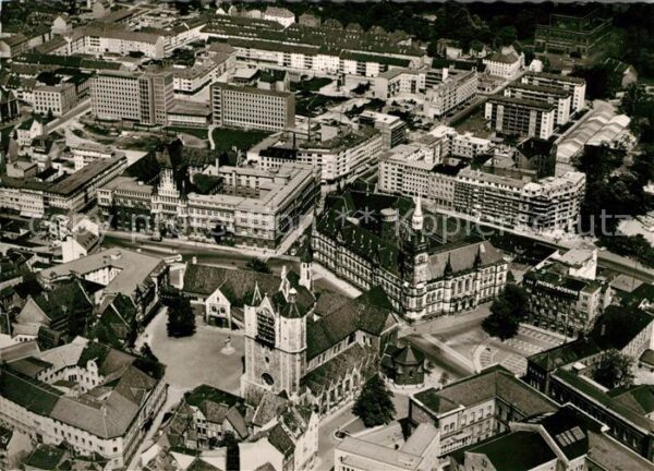 Braunschweig Fliegeraufnahme Stadtmitte