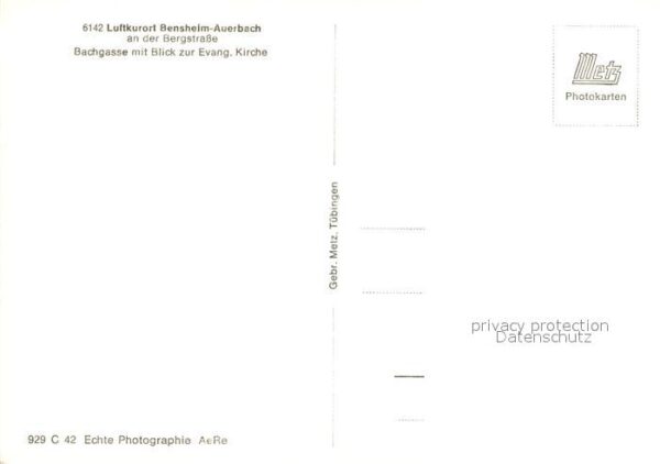 Auerbach Bergstrasse Bachgasse Evangelische Kirche – Bild 2