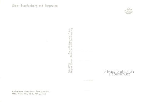 Staufenberg Hessen Fliegeraufnahme Burgruine – Bild 2