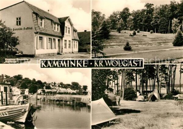 Kamminke Konsum-Gaststaeaete Haffblick Hafen Zeltplatz