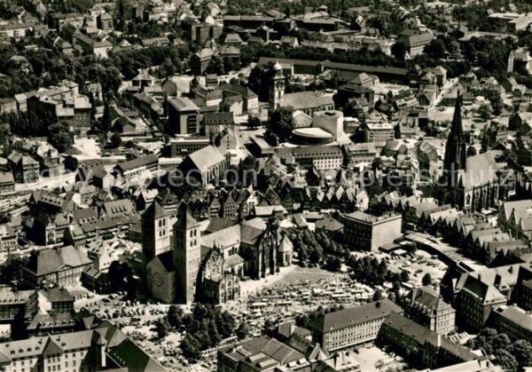 Muenster Westfalen Fliegeraufnahme Altstadt