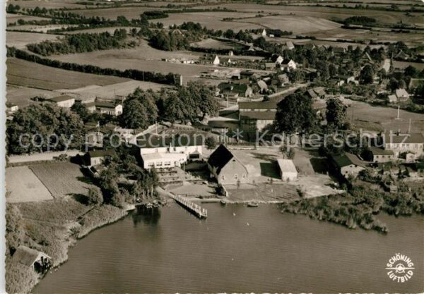 Bosau Fliegeraufnahme Hotel Gasthof am See
