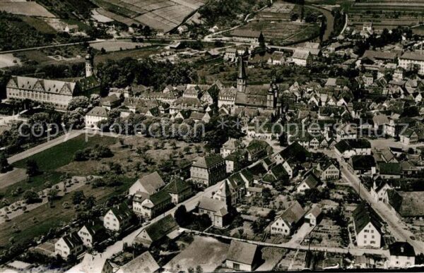 Weikersheim Fliegeraufnahme mit Schloss