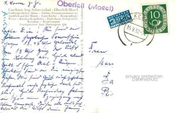 Oberfell Gasthaus Schweisthal – Bild 2