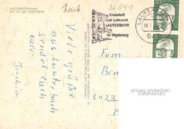 Lauterbach Hessen Fliegeraufnahme mit Vogelsberg – Bild 2
