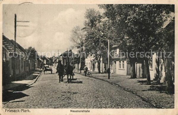 Friesack Nauenerstrasse Pferdewagen