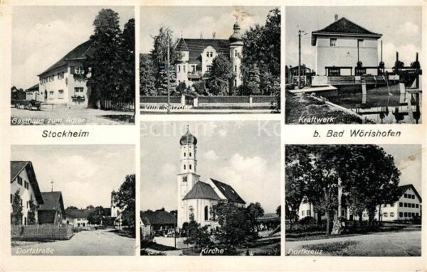 Stockheim Bad Woerishofen Kraftwerk Villa-Satzger Gasthaus zum Adler