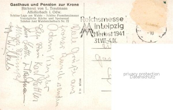 Affolterbach Gasthaus Pension Krone – Bild 2