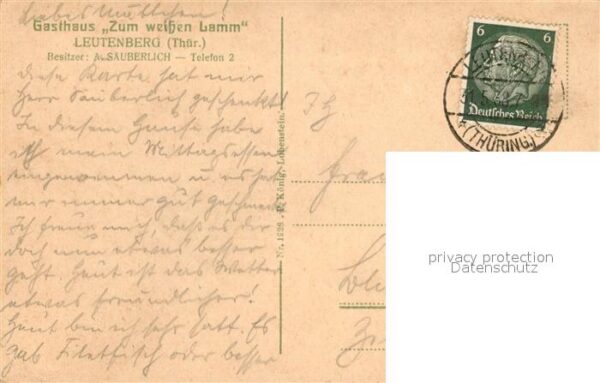 Leutenberg Thueringen Gasthaus zum weissen Lamm – Bild 2