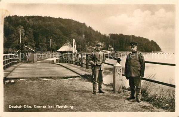 Flensburg Deutsch-Daeische-Grenze Soldaten
