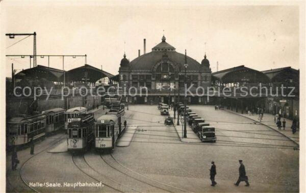 Halle Saale Hauptbahnhof Strassenbahnen