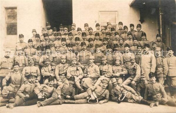 Militaria oesterreich-Ungarn WK1 KUK Gruppenfoto Prader Graz