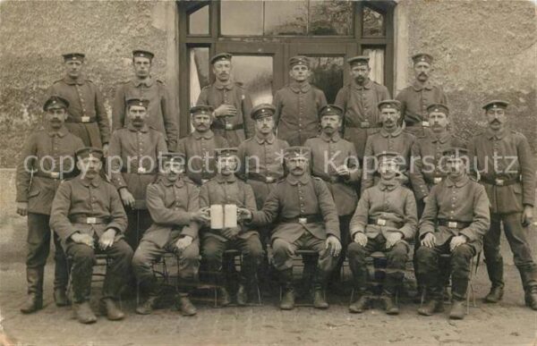 Militaria Deutschland WK1 Bayern Muenchen Gruppenfoto