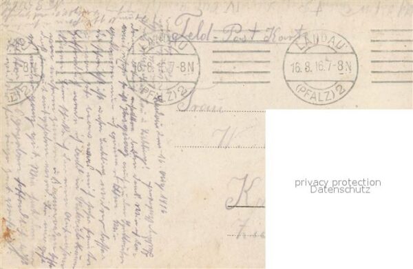 Militaria Deutschland WK1 Lazarett Landau Pfalz – Bild 2