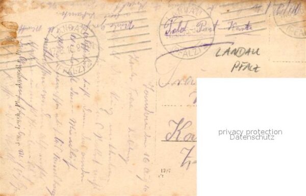 Militaria Deutschland WK1 Lazarett Foto Landau Pfalz – Bild 2