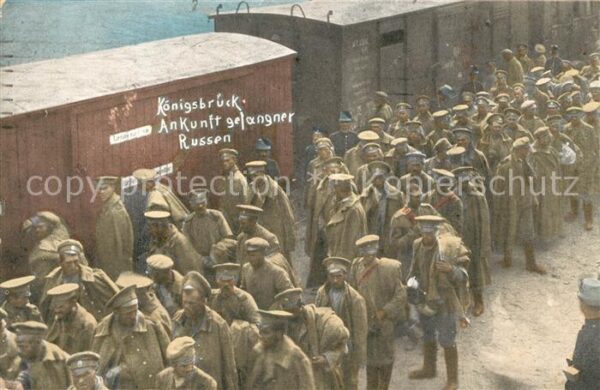 Militaria Deutschland WK1 Koenigsbrueck Kriegsgefangenenlager Russen
