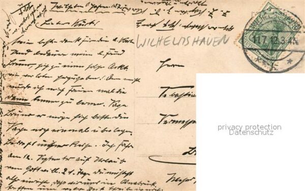 Militaria Deutschland WK1 Marine Wilhelmshaven Matrosen – Bild 2