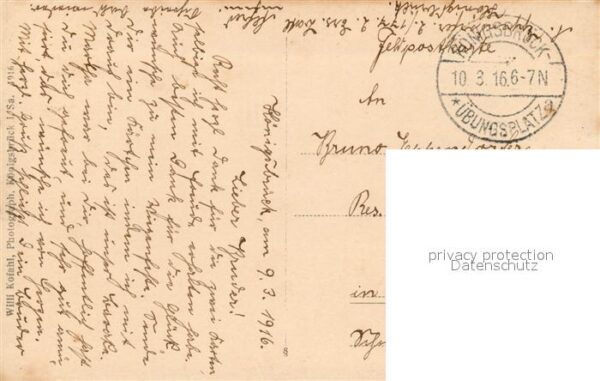 Militaria Deutschland WK1 Koenigsbrueck Kaserne Foto Uniformen – Bild 2