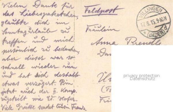 Militaria Deutschland WK1 Villingen Foto Uniformen – Bild 2