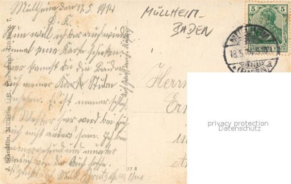 Militaria Deutschland WK1 Musik Foto Muellheim Baden Geige – Bild 2