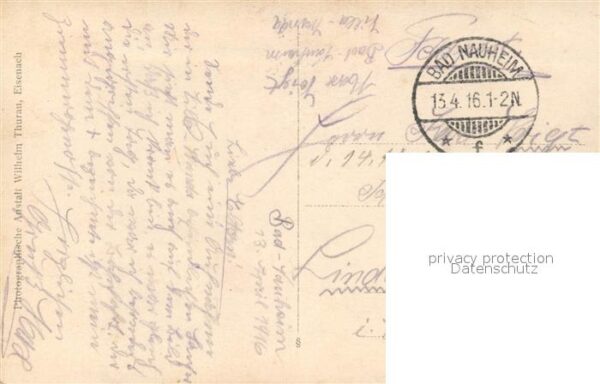 Militaria Deutschland WK1 Bad Nauheim Lazarett Villa Wanda – Bild 2