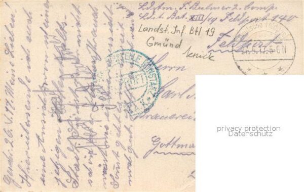 Militaria Deutschland WK1 Landsturm Bataillon XIII / 19 – Bild 2