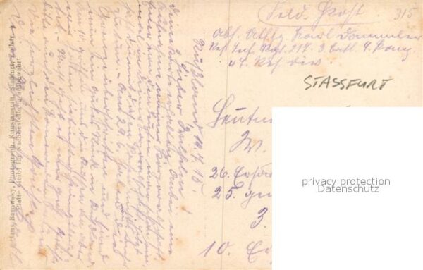Militaria Deutschland WK1 Stassfurt Gruppenfoto – Bild 2