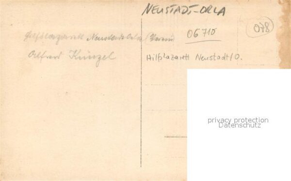 Militaria Deutschland WK1 Lazarett Neustadt Orla Foto – Bild 2