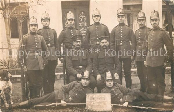 Militaria Deutschland WK1 Preibrow Ostbrandenburg Gruppenfoto