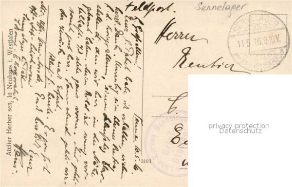 Militaria Deutschland WK1 Sennelager Foto – Bild 2