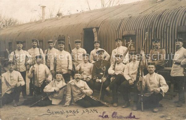 Militaria Deutschland WK1 Sennelager Gewehre Gruppenfoto