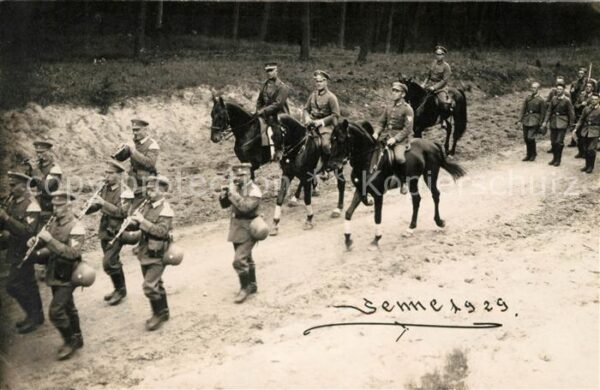 Militaria Deutschland WK1 Sennelager Marsch Foto Wolff