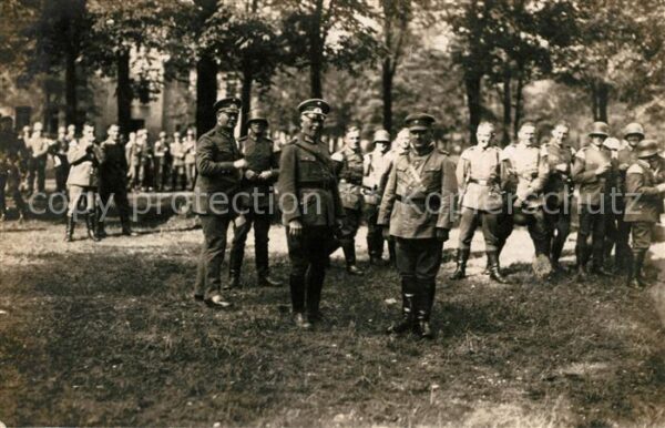 Militaria Deutschland WK1 Sennelager Foto Wolff Stab