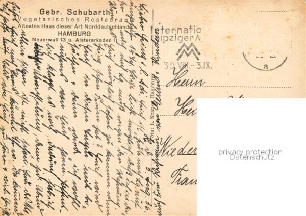 Hamburg Alsterarkaden Vegetarisches Restaurant – Bild 2